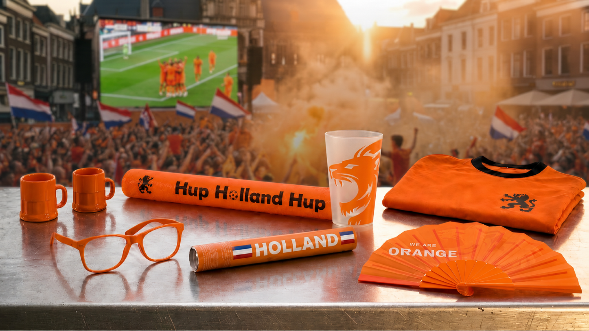 Oranje WK artikelen voor horeca en evenementen