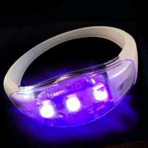 Sound activated LED armbanden